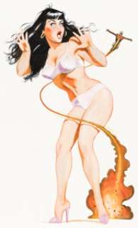 Jim Silke - Betty and Rocketeer Illustration Original Art (1995)....