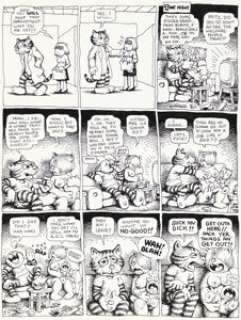 Robert Crumb | Cavalier Magazine Vol.18 #11 Fritz the Cat Story Page 3 Original Art (Fawcett-DuGent-Arzill Publishing, 1968). | Heritage