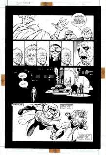 Mike Mignola Carlos Garzon - cosmic odyssey #2 p 16 (superman, orion, darkseid, the demon, highfather, jason blood! ) large art- 1988