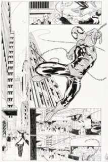 Adam Kubert, Mark Morales, and Dexter Vines - Astonishing Spider-Man & Wolverine #1 Story Page 13 Original Art (Marvel, 2010).