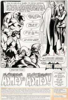 Irv Novick and Frank McLaughlin Batman #335 Splash Page 1 Original Art (DC, 1981).