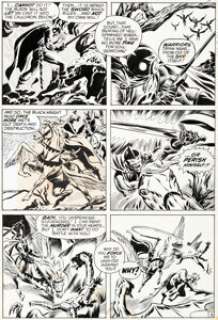John Buscema and Tom Palmer The Avengers #84 Story Page 3 Black Knight Original Art (Marvel, 1971).