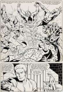 Sal Buscema and Brett Breeding The Avengers #227 Story Page 17 Original Art (Marvel, 1983).