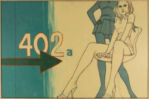 Phil Noto - Two Young Women Painting Original Art (undated).