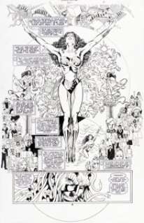 Phil Jimenez and Andy Lanning Wonder Woman #165 Story Page 4 Original Art (DC, 2001).