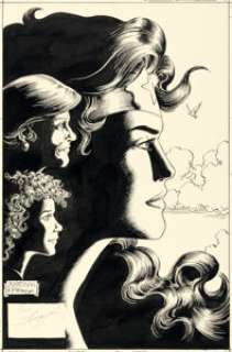 Chris Marrinan and George Pérez Wonder Woman #41 Cover Original Art (DC, 1990). (Total: 2 Items)