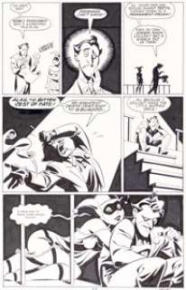 Bruce Timm The Batman Adventures: Mad Love Harley Quinn and Joker Story Page 17 Original Art (DC, 1994). (Total: 2 Original Art)