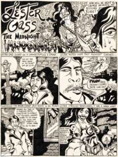 S. Clay Wilson ZAP Comix #5 Complete 4-Page Story Original Art (The Print Mint Inc., 1970). (Total: 4 Original Art)