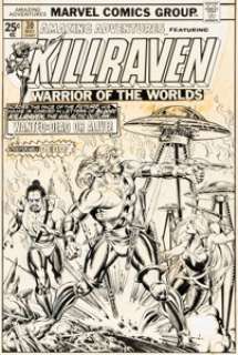 P. Craig Russell Amazing Adventures #30 Killraven Cover Original Art (Marvel, 1975).