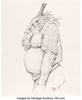 Hellboy (Columbia, 2004), Wayne Barlowe - Sammael Concept Study Original Art. | Heritage