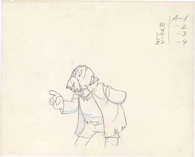 Osamu Tezuka’s Hand-Drawn Anime Gengaing "Phoenix 2772" Higeoyaji | Mandarake (Big Web)