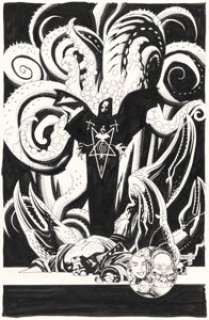 Mike Mignola Hellboy: Seed of Destruction #3 Cover Original Art (Dark Horse, 1994).