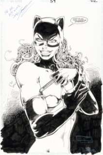 Jim Balent and John Stanisci Catwoman #59 Splash Page 22 Original Art (DC, 1998).
