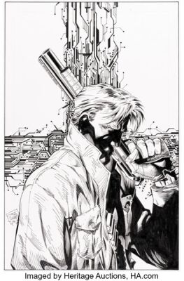 Jim Lee and Troy Hubbs Hazard #1 Cover Original Art (Image, 1996). | Heritage