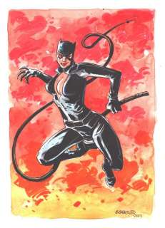 Giancarlo Caracuzzo | Catwoman ILLUSTRAZIONE ORIGINALE - Catwoman - Page volante - EO - (2023) | Catawiki