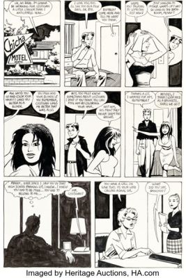 Jaime Hernandez Mechanics #2 Story Page 2 Original Art (Fantagraphics, 1985). | Heritage