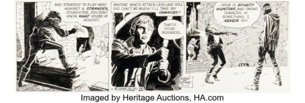 Al Williamson Star Wars Daily Comic Strip Original Art dated 3-17-81 (LA Times Syndicate, 1981). | Heritage