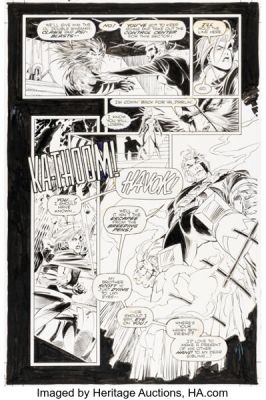Adam Kubert and Dan Green Weapon X #1 "Age of Apocalypse" Havok Story Page 9 Original Art (Marvel, 1995). | Heritage