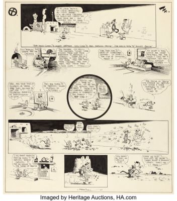 George Herriman Krazy Kat Sunday Comic Strip Original Art 5-14-22 (King Features Syndicate, 1922). | Heritage