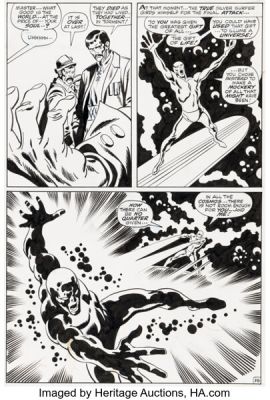 John Buscema and Sal Buscema The Silver Surfer #7 Story Page 36 Original Art (Marvel, 1969). | Heritage