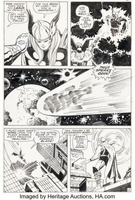 Jack Kirby and Vince Colletta Thor #167 Story Page 12 Original Art (Marvel, 1969). | Heritage