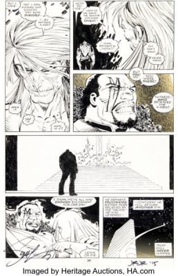 John Romita Jr. and Scott Williams The Uncanny X-Men #287 Gambit as The Witness Story Page 18 Original Art (Marvel, 1992).