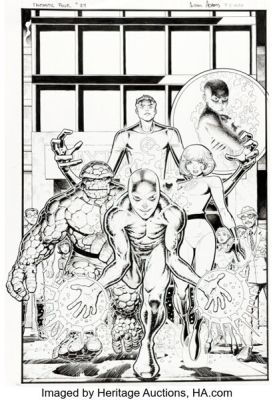 Arthur Adams Fantastic Four #24 (669) Variant Cover Original Art (Marvel, 2020). | Heritage