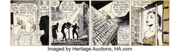 Wilson McCoy The Phantom Daily Comic Strip Original Art dated 1-17-61 (King Features Syndicate, 1961). | Heritage