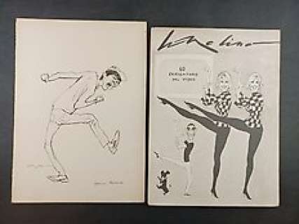 Molino, Walter - Molino, Walter - Illustrazione Originale Firmata "Gianni Morandi" + Volume "Sessanta Caricature dal Video"