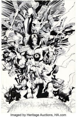 Whilce Portacio The Darkness #11 Variant Cover Original Art (Image/Top Cow, 1998). | Heritage
