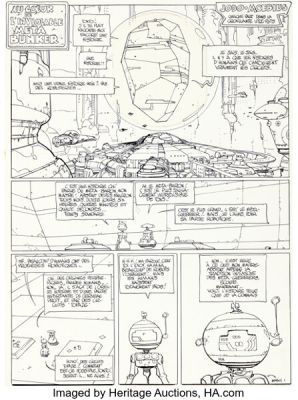 Jean Giraud (Moebius) Les Mystères de l’Incal - In the Heart of The Impregnable Meta-Bunker Story Page 1 Original Art (Les Humanoïdes Associés, 1989). | Heritage