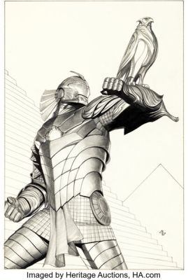 Adi Granov Vengeance of the Moon Knight #7 Variant Cover Original Art (Marvel, 2010). | Heritage