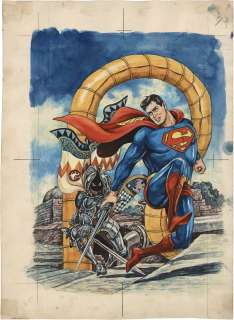 Minoru Toyoda handwritten color manuscript "Superman" | Mandarake (Big Web)