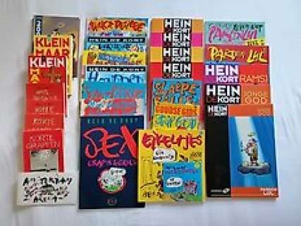 Hein de Kort. - Lot Hein de Kort - Diverse titels - 9x orig. tek., 2x handtek., 1x ex-libris. - zie beschrijving - Broché - EO - (1983/2008)