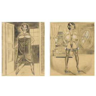 A pair of Russ Meyer ’Bustoon’ illustrations | Bonhams