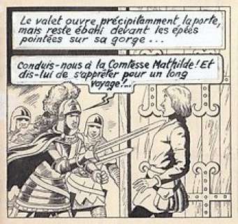 De Moor, Bob | De Moor, Bob - 1 Page originale + album de luxe - De Leeuw van Vlaanderen / Le Lion de Flandre - (p.33) - 1949 | Catawiki