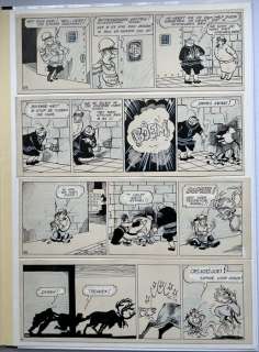 Marc Sleen - 1 Original page - Nero - De gouden vrouw - luxe hardcover inclusief originele pagina in inkt - strook 203 t/m 206 - 1954 | Catawiki