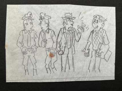 Pom - Originele schetstekening - Piet Pienter Bert Bibber 37 - Atoombrandstof Warwinkelarium - (1981) | Catawiki