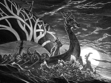 Nicolas Delort - Illustration originale pour les cartes Magic, Runesmith Koll