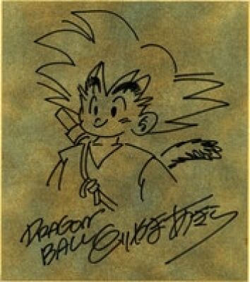 Akira Toriyama Hand-Drawn Shikishi "Dragon Ball" - Son Goku | Mandarake (Big Web)