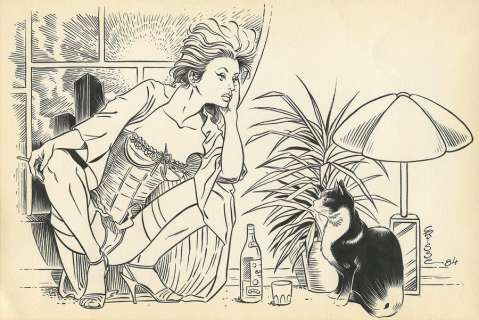 Crisse | Illustration Ã  l’encre de Chine représentant… | Millon