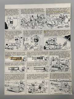 1 planche NB en 2 parties de DEVOS pour PETITES HISTOIRES DES ARMES A… | misc / divers