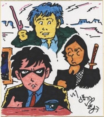 Hand-Drawn Color Shikishi by Yukio Kawasaki : "Osaka Dungeon" | Mandarake (Big Web)