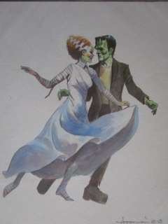 Hoffmann, Mike - 1 Original colour drawing - La Fiancée de Frankenstein - 2013 | Catawiki