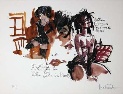 Hugo Pratt - 1 presse - Milo Manara | Catawiki