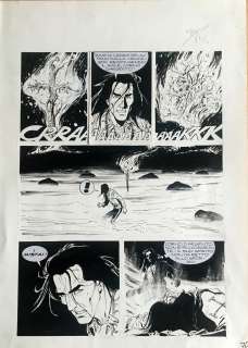 Pasquale Frisenda - Original page for Magico Vento n. 14 La danza degli spettri. Cm. 25x35. Ink