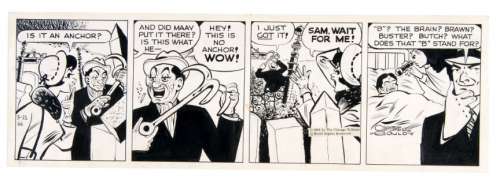 â€œDICK TRACYâ€ 1966 DAILY COMIC STRIP ORIGINAL ART BY CHESTER GOULD. | Hake’s