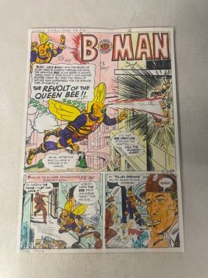 BEE MAN in DOUBLE DARE #2 comic art color guide TITLE SPLASH AYERS 1967 BUZZ | eBay US (Buy It Now)