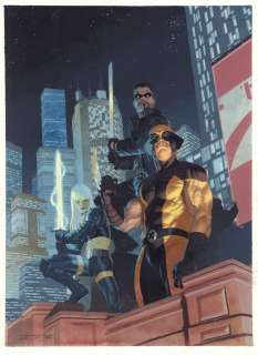 Esad Ribic - Midnight Sons #2 Painted Art Variant Cover - Wolverine, Blade, & Magik - 2022 Signed