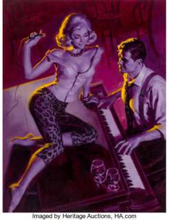 Glen Orbik (American, 20th Century) After Hours Oil and pencil on board 22 x 16-7/8 inches (55.9 x 42.9 cm) -